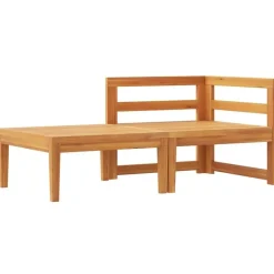 vidaXL - Loungeset - Grijs - Acaciahout - 2 stuks - Met kussens Sale