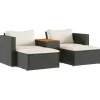 vidaXL - Loungeset - Zwart - Poly rattan Clearance