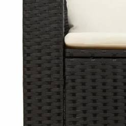 vidaXL - Loungeset - Zwart - Poly rattan Clearance