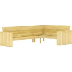 vidaXL - Loungeset Voor De Tuin - Bruin - Geïmpregneerd grenenhout Sale