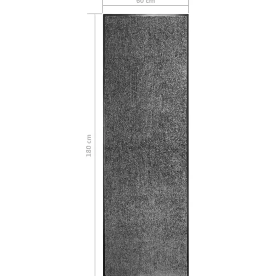 vidaXL - Mat - Antraciet - Stof - 60 x 180 cm Hot