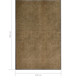 vidaXL - Mat - Bruin - Stof - 120 x 180 cm Hot