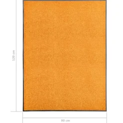vidaXL - Mat - Oranje - Stof - 90 x 120 cm Outlet
