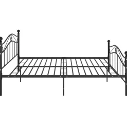 vidaXL - Meatlen bed frame - Zwart - Metaal - 140x200 cm Clearance