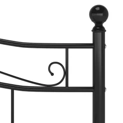 vidaXL - Meatlen bed frame - Zwart - Metaal - 140x200 cm Clearance