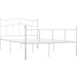 vidaXL - Metalen bed frame - Wit - 140x200 cm Online