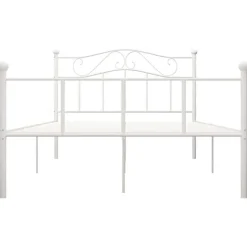 vidaXL - Metalen bed frame - Wit - 140x200 cm Online