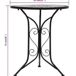 vidaXL - Mozaïek Bistroset - Grijs - Keramiek Clearance
