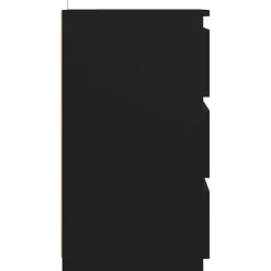 vidaXL - Nachtkastje - Zwart - Bewerkt hout - 2 stuks