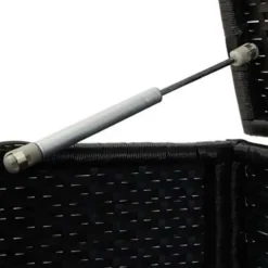 vidaXL - Opbergcontainer Voor Buiten - Zwart - Poly rattan - 100 x 50 x 50 cm Clearance