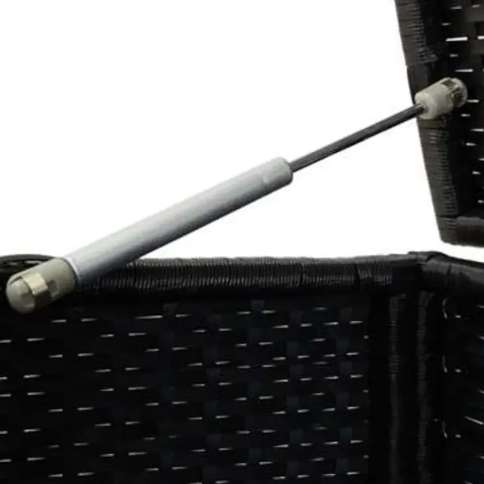 vidaXL - Opbergcontainer Voor Buiten - Zwart - Poly rattan - 100 x 50 x 50 cm Clearance