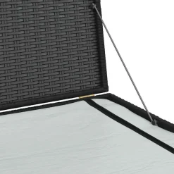 vidaXL - Opbergcontainer Voor Buiten - Zwart - Poly rattan Clearance