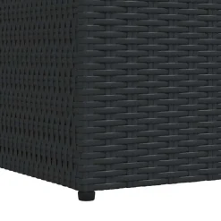 vidaXL - Opbergcontainer Voor Buiten - Zwart - Poly rattan Clearance