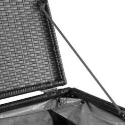 vidaXL - Opbergcontainer Voor Buiten - Zwart - Poly rattan Clearance