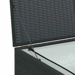 vidaXL - Opbergcontainer Voor Buiten - Zwart - Poly rattan Clearance