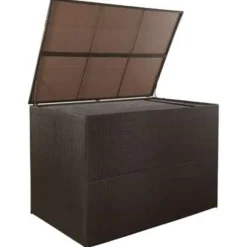 vidaXL - Opbergcontainer Voor Buiten - Bruin - Poly rattan Clearance