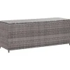 vidaXL - Opbergkist - Grijs - Poly rattan Sale
