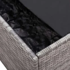 vidaXL - Opbergkist - Grijs - Poly rattan Sale