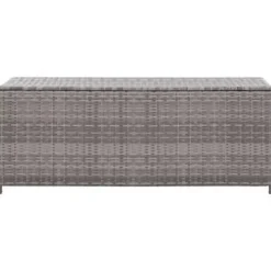 vidaXL - Opbergkist - Grijs - Poly rattan Sale
