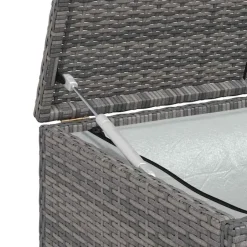 vidaXL - Opbergkist - Grijs - Poly rattan Sale