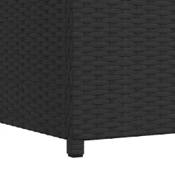 vidaXL - Opbergkist - Zwart - Poly rattan Hot