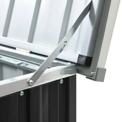 vidaXL - Opslagkist - Antraciet - Staal - 171 x 99 x 93 cm