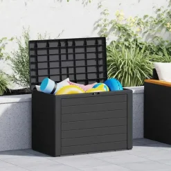 vidaXL - Opslagkist - Antraciet - Polypropyleen Sale