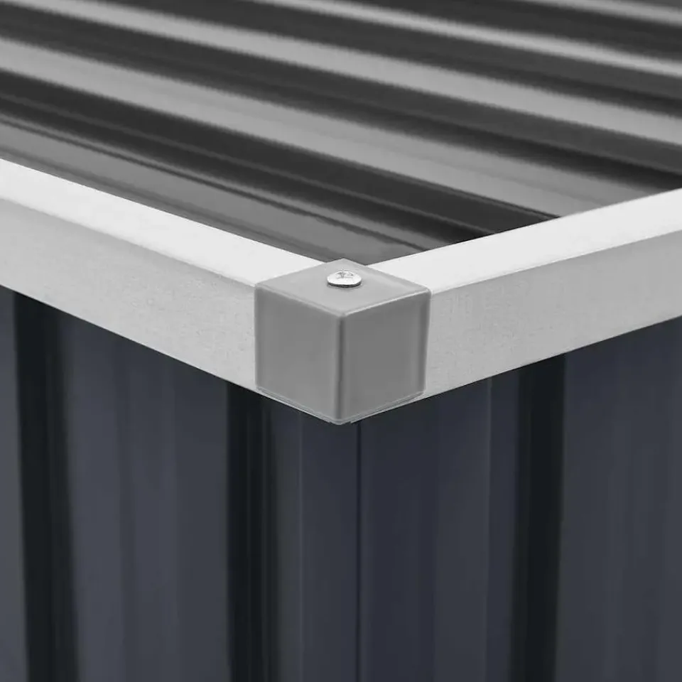 vidaXL - Opslagkist - Antraciet - Staal - 129 x 67 x 65 cm Discount