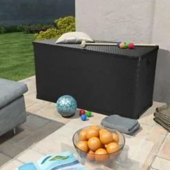 vidaXL - Opslagkist - Antraciet - Kunststof Outlet