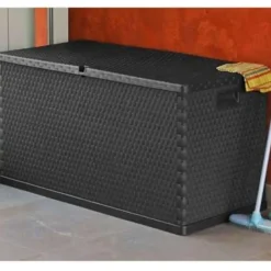 vidaXL - Opslagkist - Antraciet - Kunststof Outlet