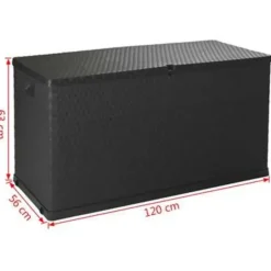 vidaXL - Opslagkist - Antraciet - Kunststof Outlet