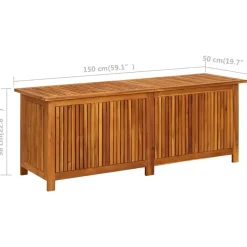 vidaXL - Opslagkist - Bruin - Hout - 150 x 50 x 58 cm Best