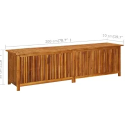 vidaXL - Opslagkist - Bruin - Acaciahout - 200 x 50 x 58 cm Hot