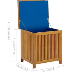 vidaXL - Opslagkist - Bruin - Hout - 60 x 50 x 58 cm Online