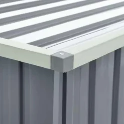 vidaXL - Opslagkist - Grijs - Staal - 171 x 99 x 93 cm Outlet