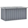 vidaXL - Opslagkist - Grijs - Staal - 129 x 67 x 65 cm New