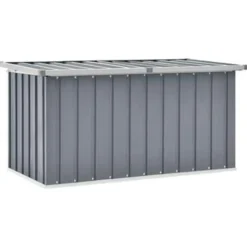 vidaXL - Opslagkist - Grijs - Staal - 129 x 67 x 65 cm New