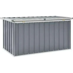 vidaXL - Opslagkist - Grijs - Staal - 129 x 67 x 65 cm New