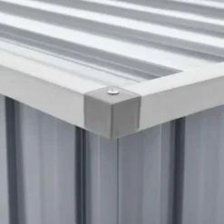 vidaXL - Opslagkist - Grijs - Staal - 129 x 67 x 65 cm New