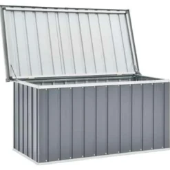 vidaXL - Opslagkist - Grijs - Staal - 129 x 67 x 65 cm New
