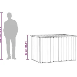 vidaXL - Opslagkist - Grijs - Staal - 149 x 99 x 93 cm Hot