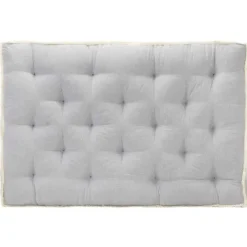 vidaXL - Pallet Bankkussen - Grijs - Katoen Clearance