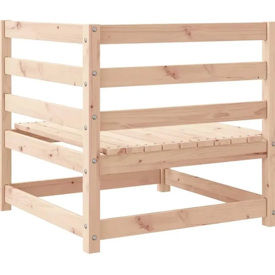 vidaXL - Palletbank - Antraciet - Grenenhout New