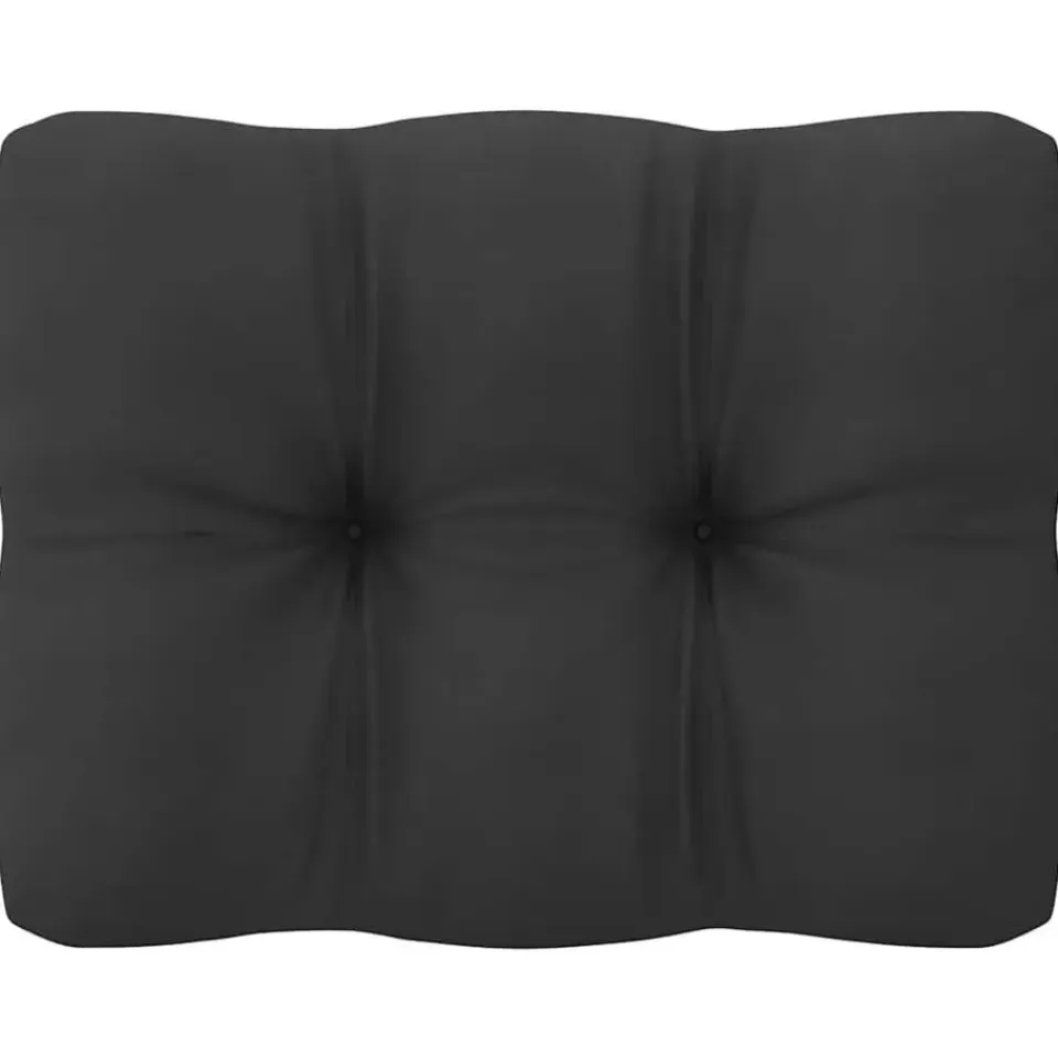 vidaXL - Palletbank - Antraciet - Grenenhout New