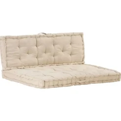 vidaXL - Palletkussen - Beige - Katoen Outlet