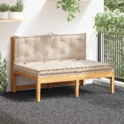 vidaXL - Palletkussen - Beige - Katoen Outlet
