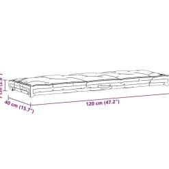vidaXL - Palletkussen - Beige - Katoen Outlet