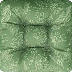 vidaXL - Palletkussen - Groen - Stof - 60 x 60 x 12 cm New