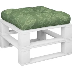 vidaXL - Palletkussen - Groen - Stof - 60 x 60 x 12 cm New