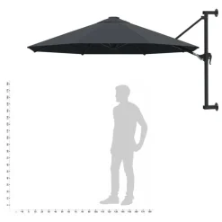 vidaXL - Parasol - Antraciet Discount
